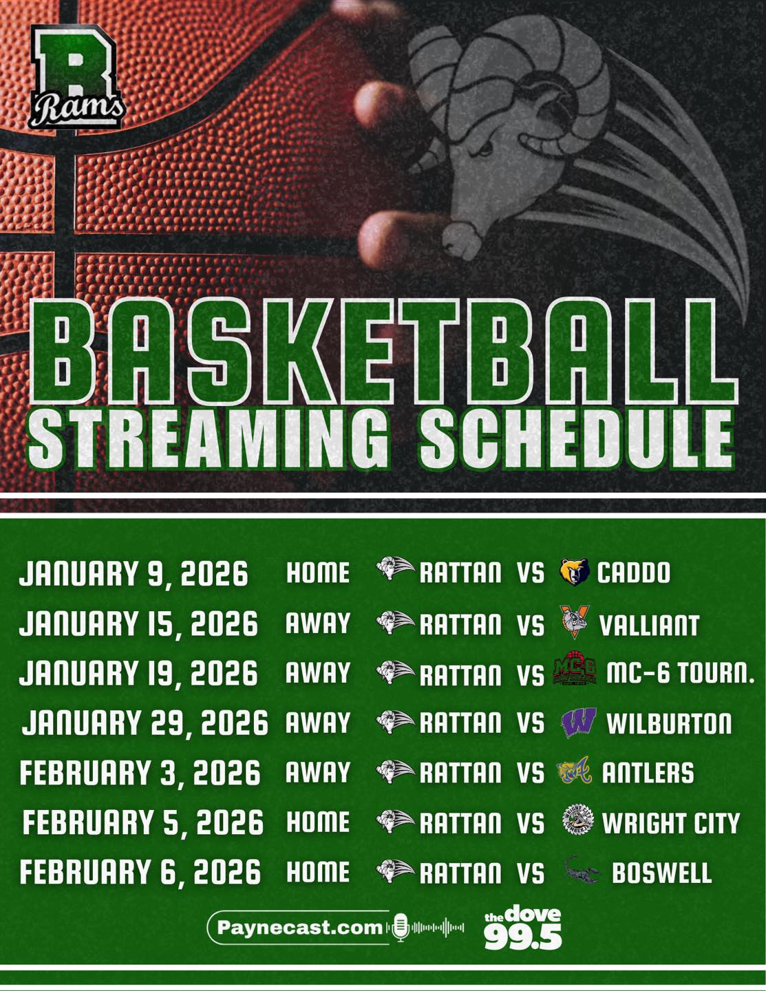 Rattan Vs. Valliant Basketball 01-15-2026