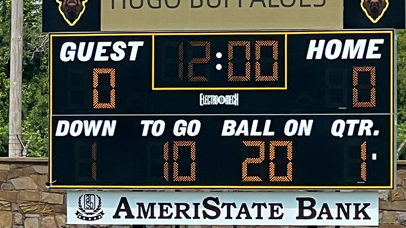 HUGO FOOTBALL SCOREBOARD