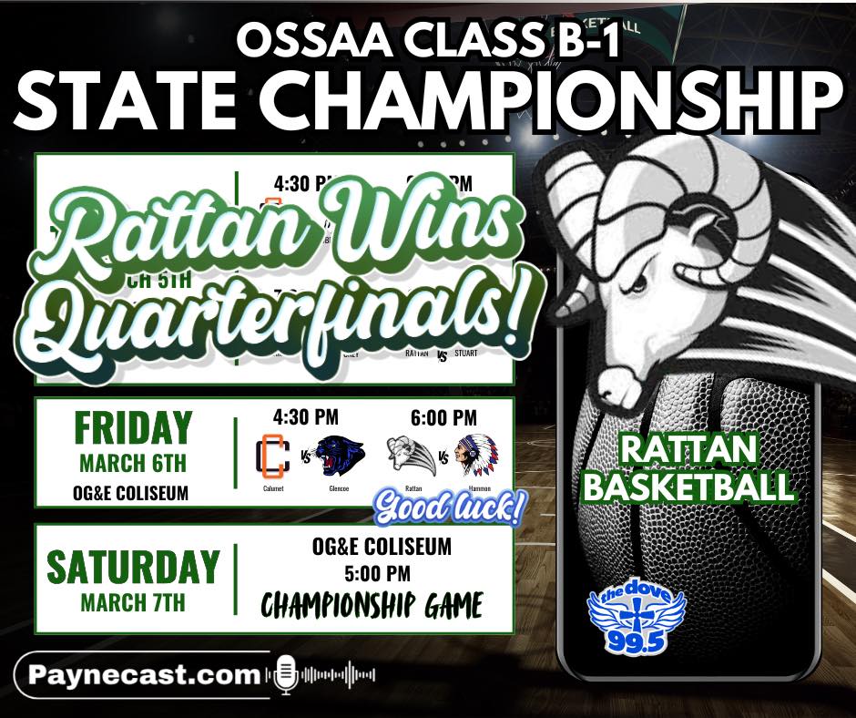 Rattan Vs. Hammon Semi- Final State Basketball 03-06-2026